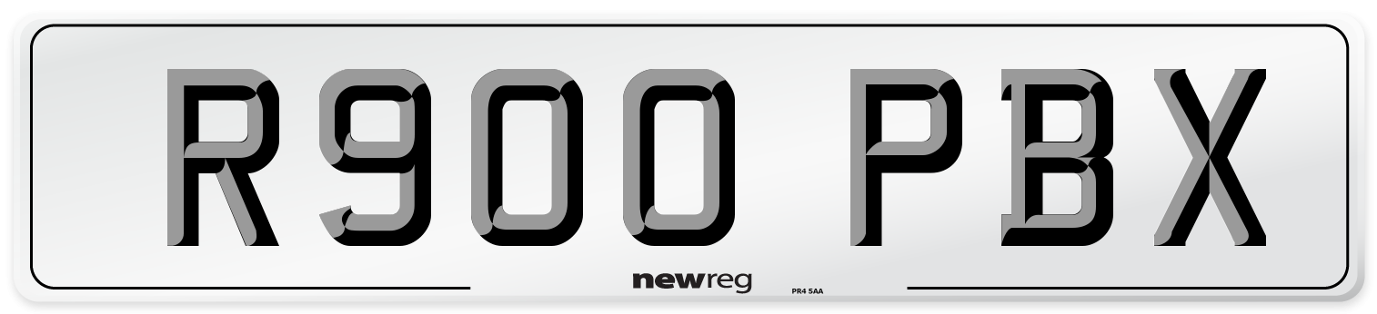 R900 PBX Number Plate from New Reg